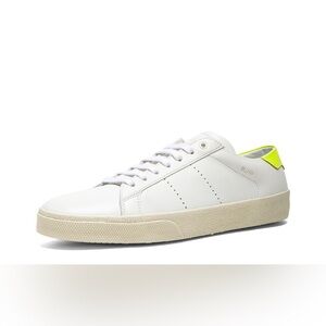 Saint Laurent Court Classic Leather Sneakers Size 38 1/2